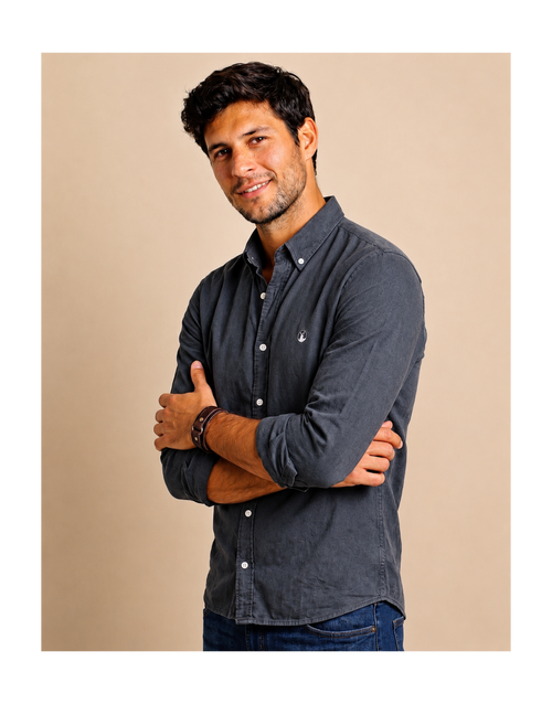 Camisa Azul Marino Modelo Di Fonzo - Fogliatti