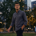 Camisa Azul Marino Modelo Di Fonzo - Fogliatti