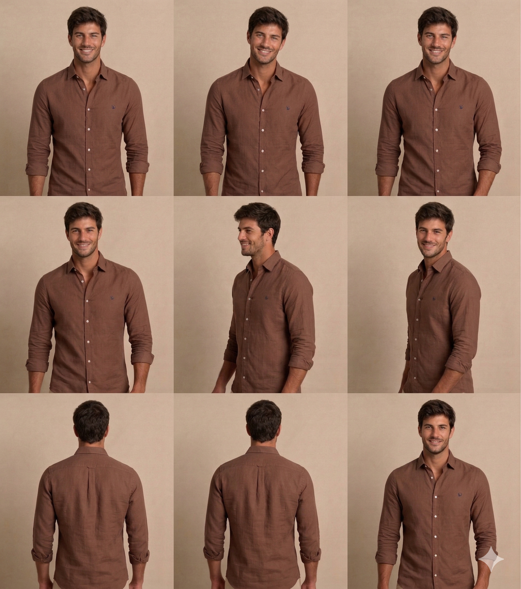 Camisa Café Modelo Bassano - Fogliatti