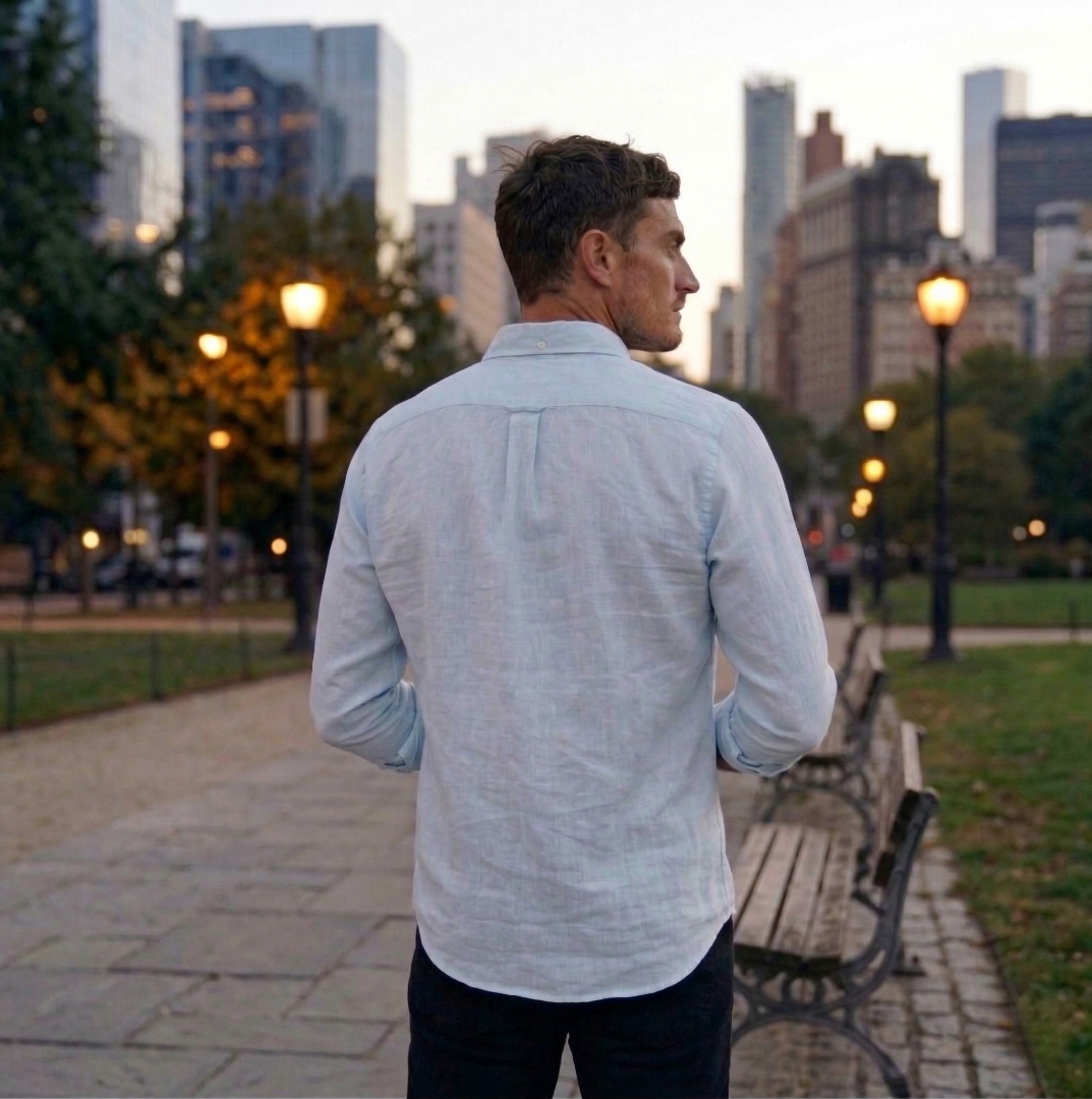 Camisa Celeste Modelo Di Fonzo - Fogliatti