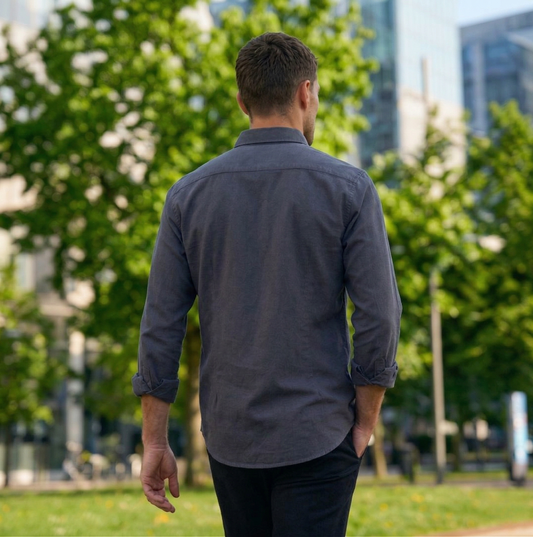 Camisa Azul Marino Modelo Di Fonzo - Fogliatti