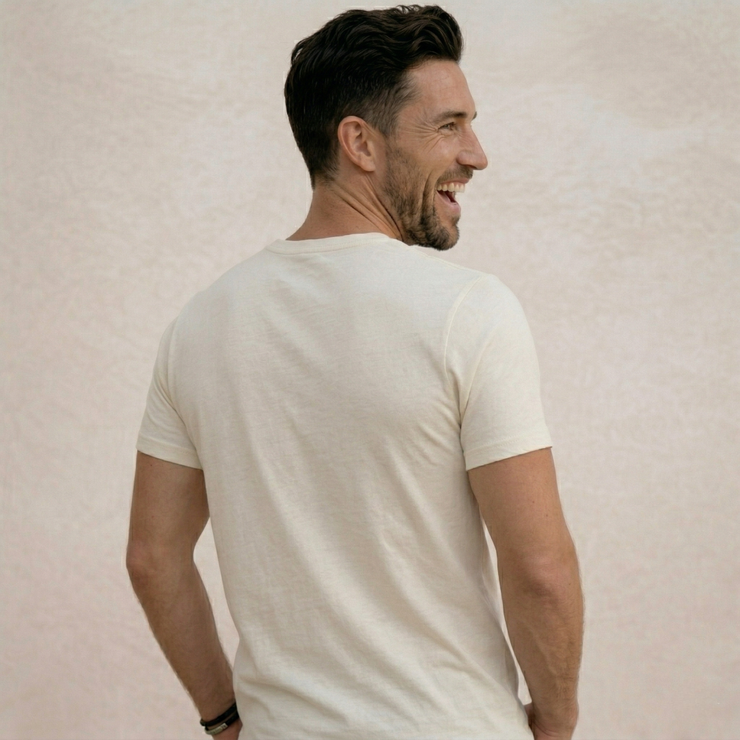 Polera Blanca Cuello V Modelo Barbé - Fogliatti