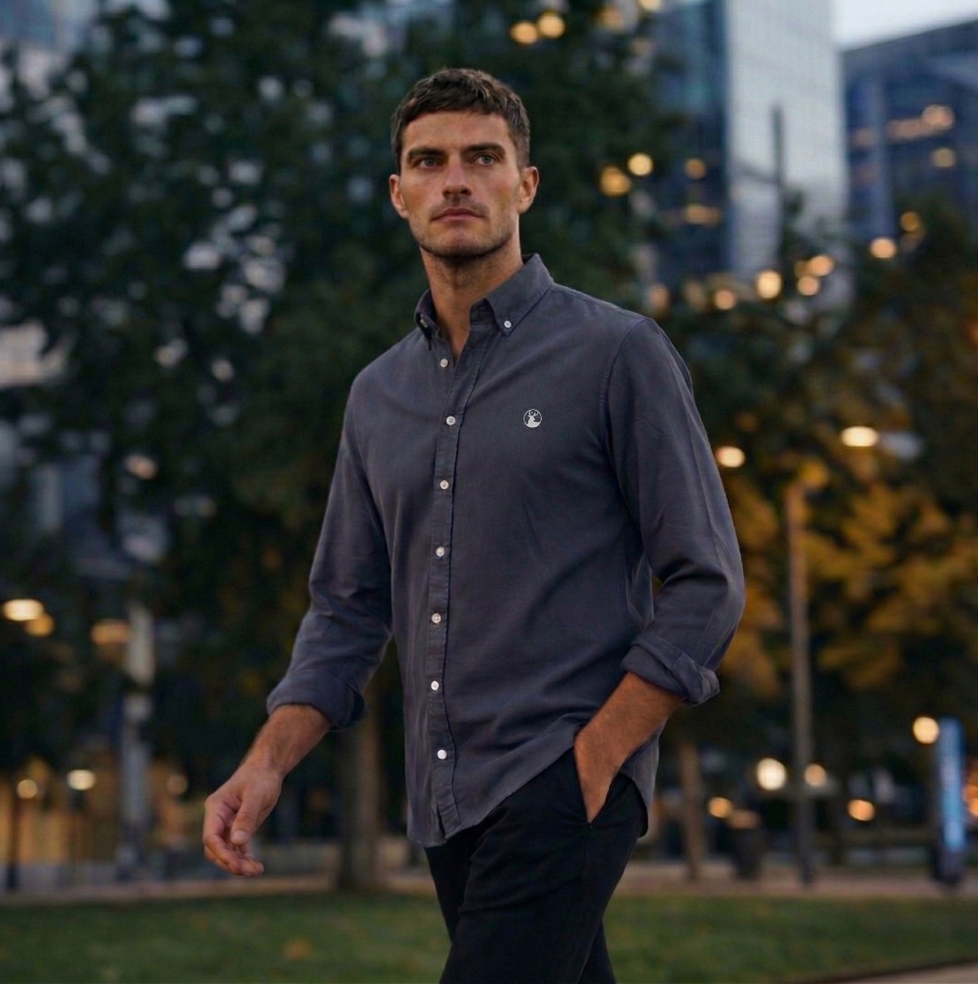 Camisa Azul Marino Modelo Di Fonzo - Fogliatti