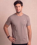 Polera Taupe Cuello Redondo Modelo Bagó - Fogliatti