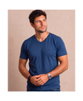 Polera Azul Marino Cuello en V - Modelo Barbé - Fogliatti