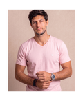 Polera Rosada Cuello V Modelo Barbé - Fogliatti