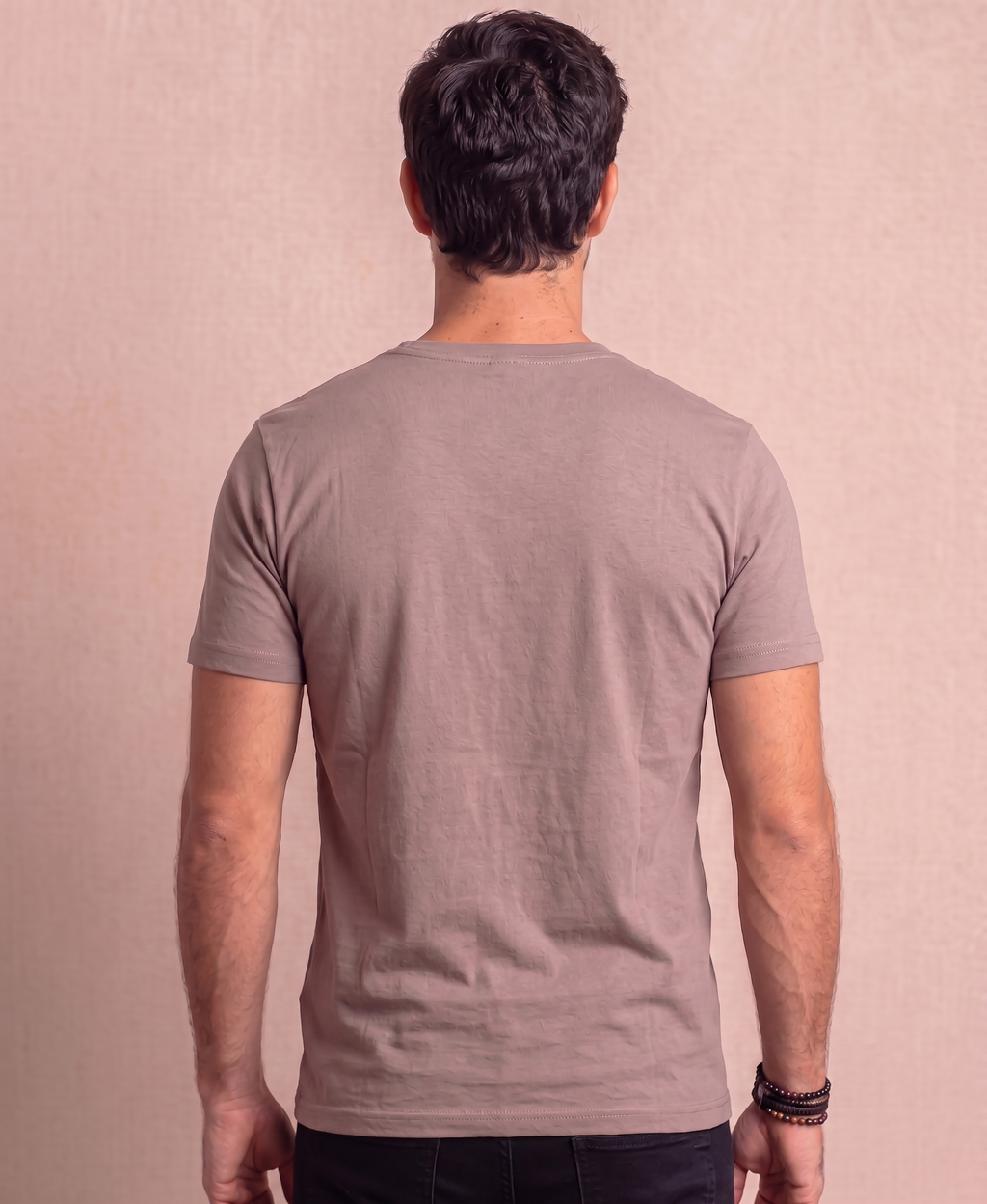 Polera Taupe Cuello Redondo Modelo Bagó - Fogliatti