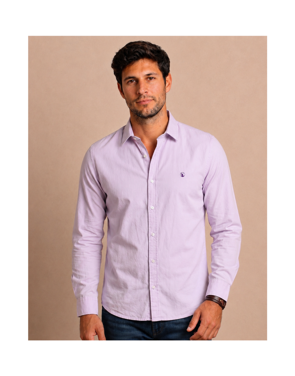 Camisa Lila (Morado Claro) Modelo Bassano - Fogliatti