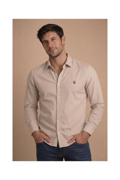 Camisa Beige Modelo Bassano - Fogliatti