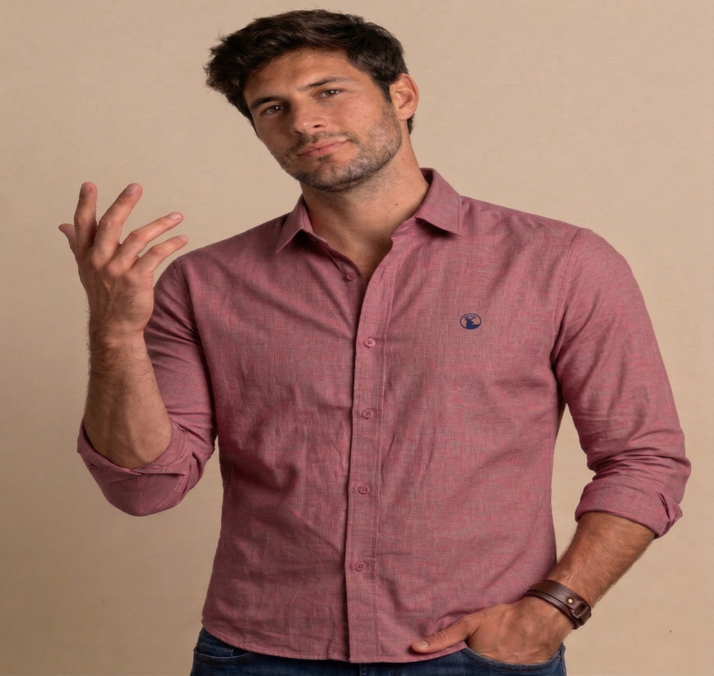 Camisa Burdeo Modelo Bassano - Fogliatti