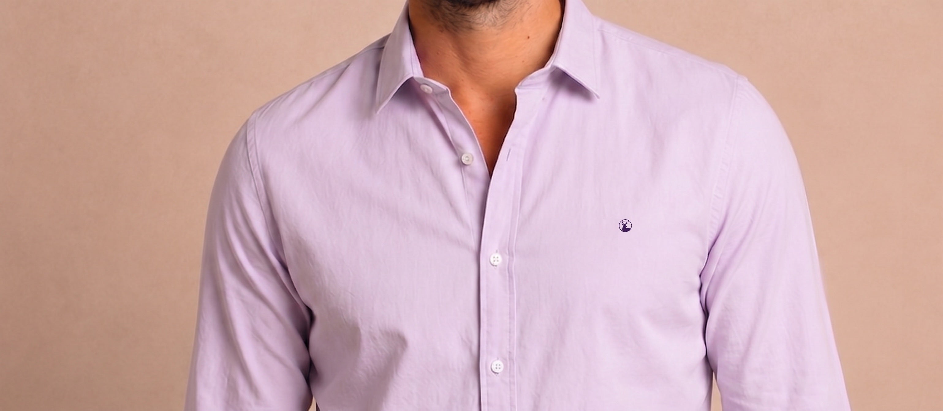Camisa Lila (Morado Claro) Modelo Bassano - Fogliatti