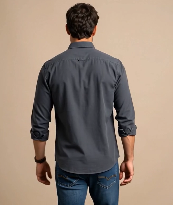 Camisa Azul Marino Modelo Di Fonzo - Fogliatti