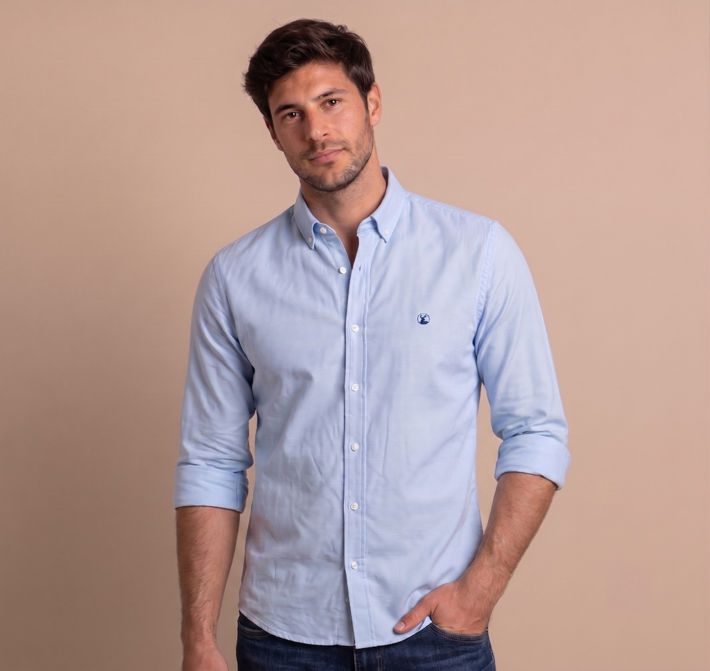 Camisa Celeste Modelo Di Fonzo - Fogliatti