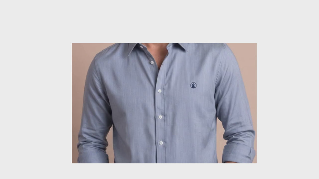 Camisa Azul Modelo Bassano - Fogliatti