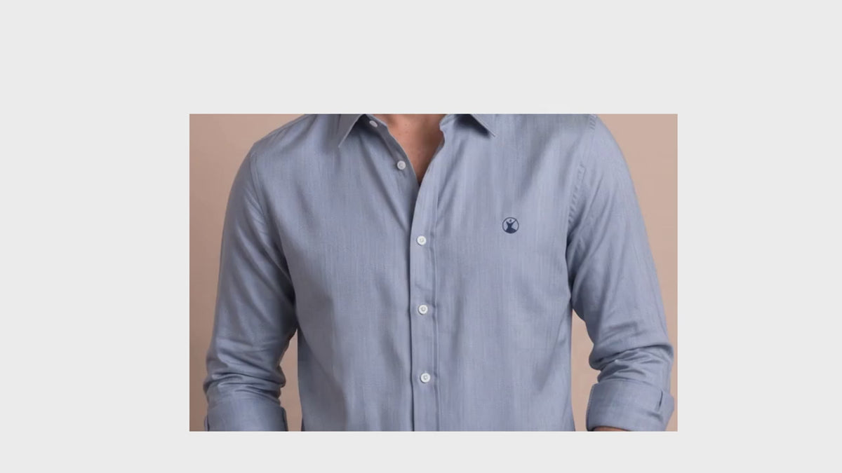 Camisa Azul Modelo Bassano - Fogliatti