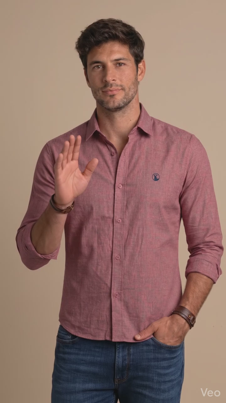 Camisa Burdeo Modelo Bassano - Fogliatti