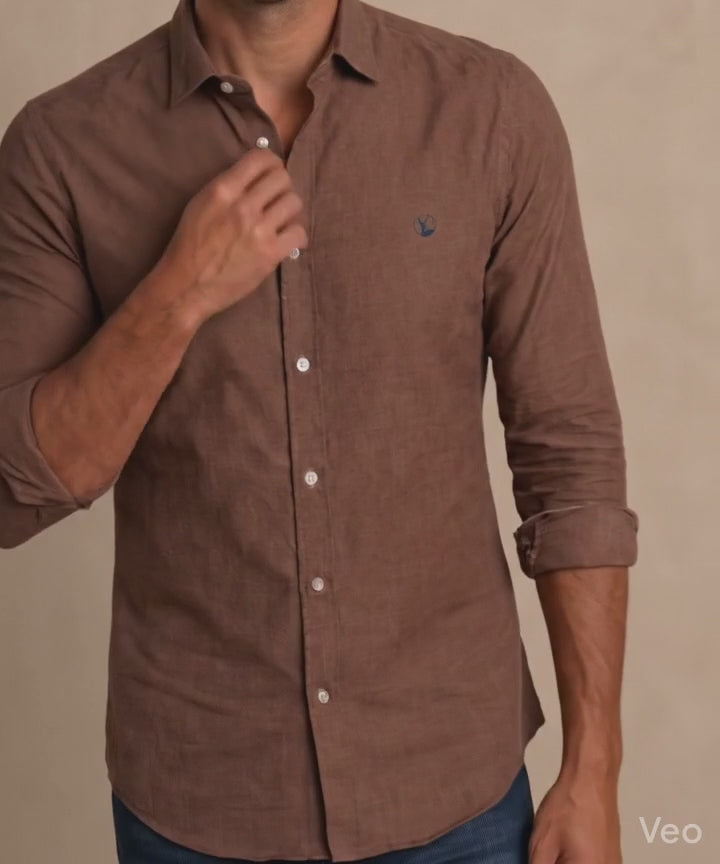 Camisa Café Modelo Bassano - Fogliatti