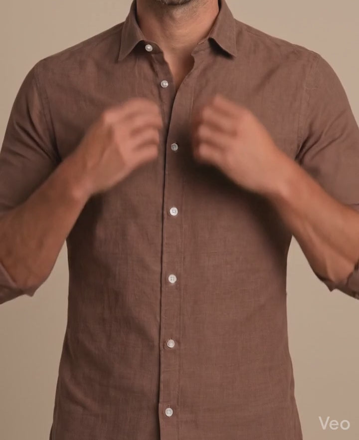 Camisa Café Modelo Bassano - Fogliatti