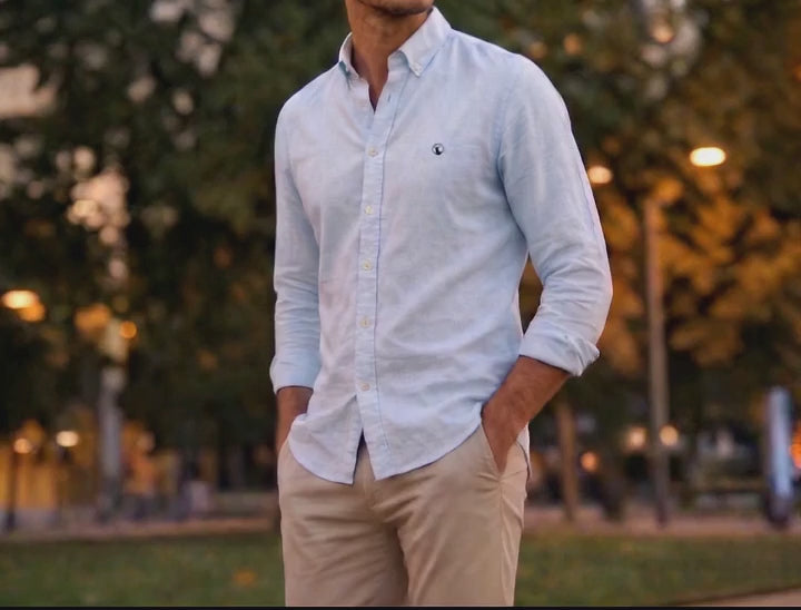 Camisa Celeste Modelo Di Fonzo - Fogliatti