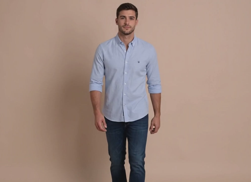 Camisa Celeste Modelo Di Fonzo - Fogliatti