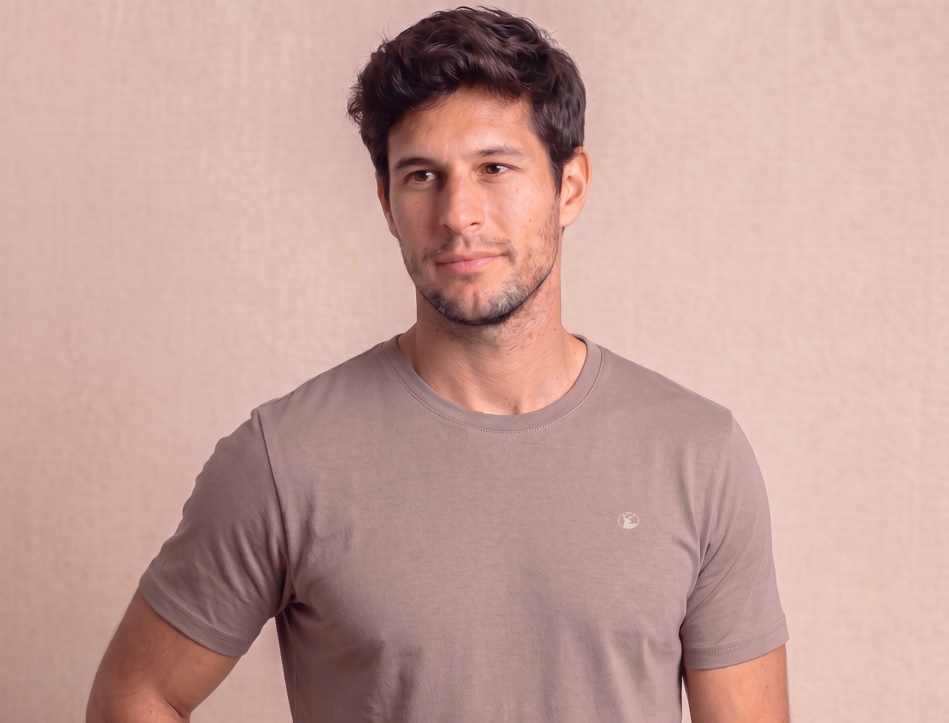 Polera Taupe Cuello Redondo Modelo Bagó - Fogliatti