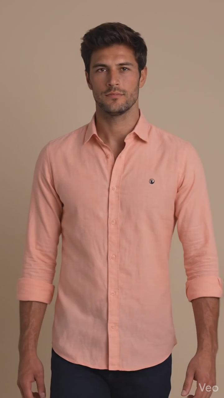 Camisa Salmón Modelo Bassano - Fogliatti