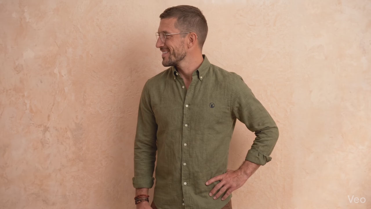 Camisa Verde Oliva Modelo Di Fonzo - Fogliatti