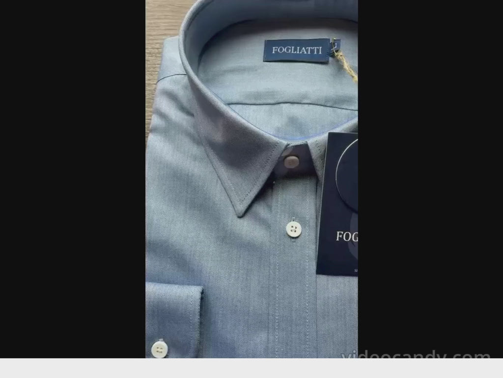 Camisa Azul Modelo Bassano - Fogliatti