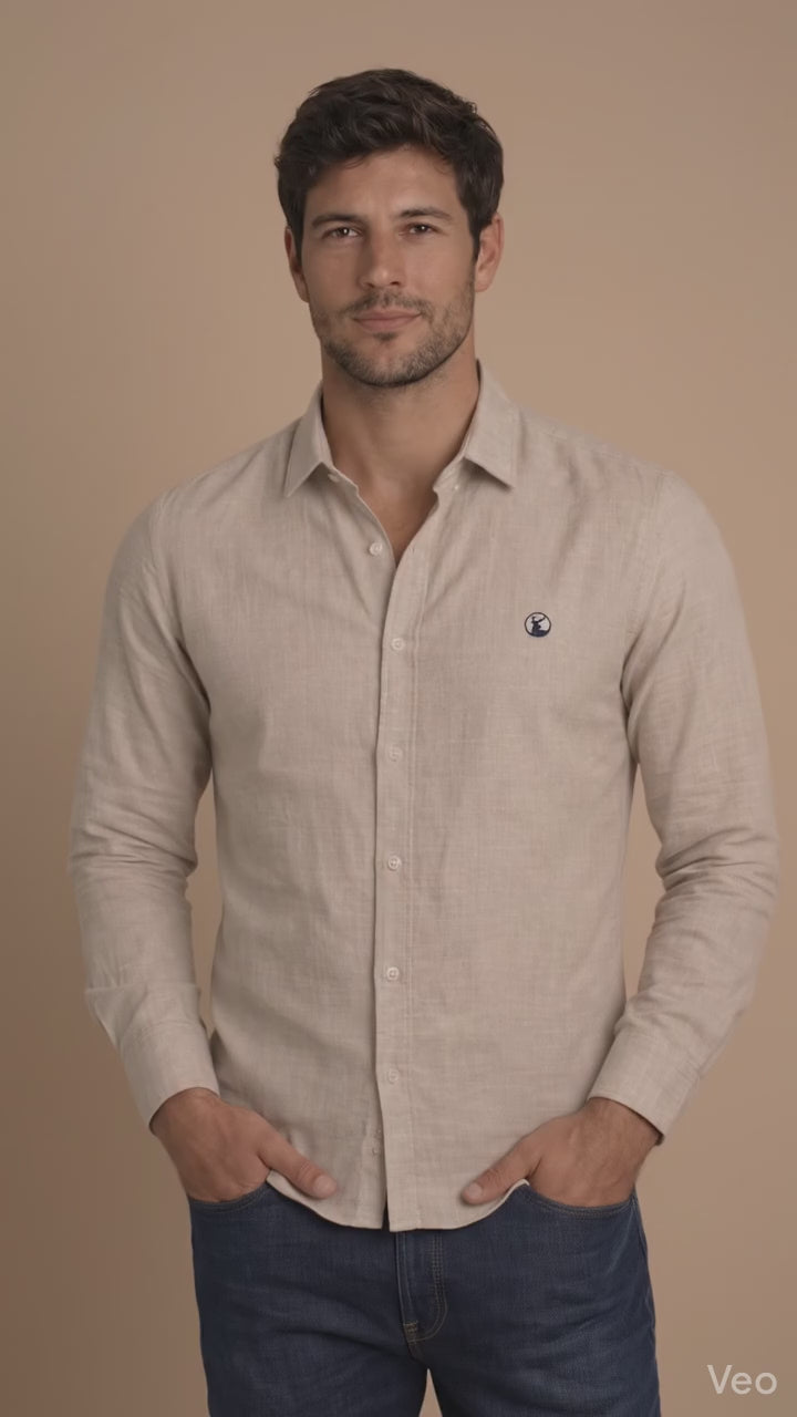 Camisa Beige Modelo Bassano - Fogliatti