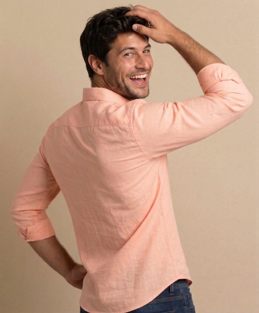 Camisa Salmón Modelo Bassano - Fogliatti