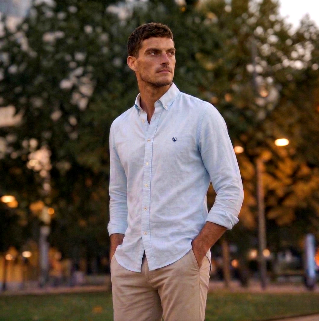 Camisa Celeste Modelo Di Fonzo - Fogliatti