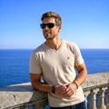 Polera Beige Cuello V Modelo Barbé - Fogliatti